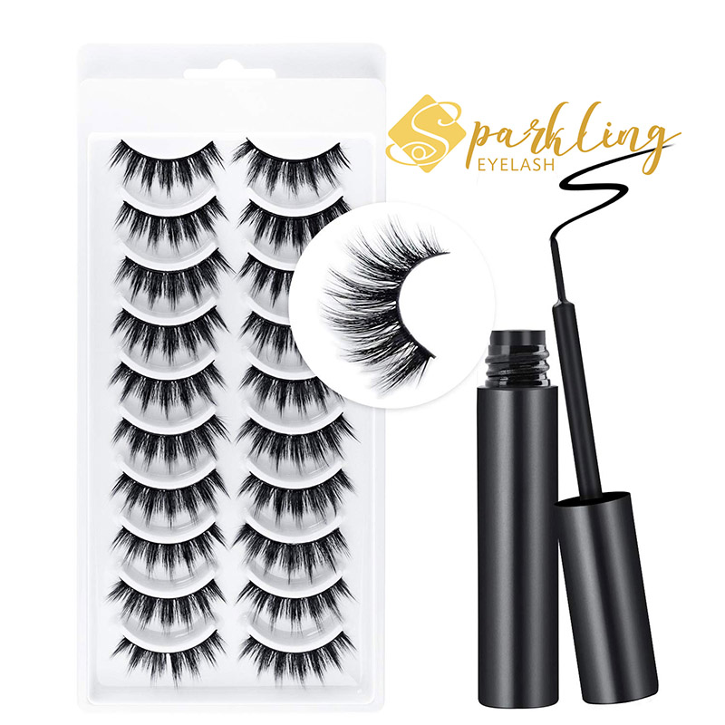 کت و شلوار مژه خط چشم مغناطیسی برچسب خصوصی Faux Mink مژه مغناطیسی